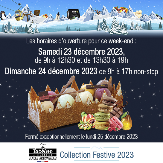 Nos horaires "Spécial Noël"