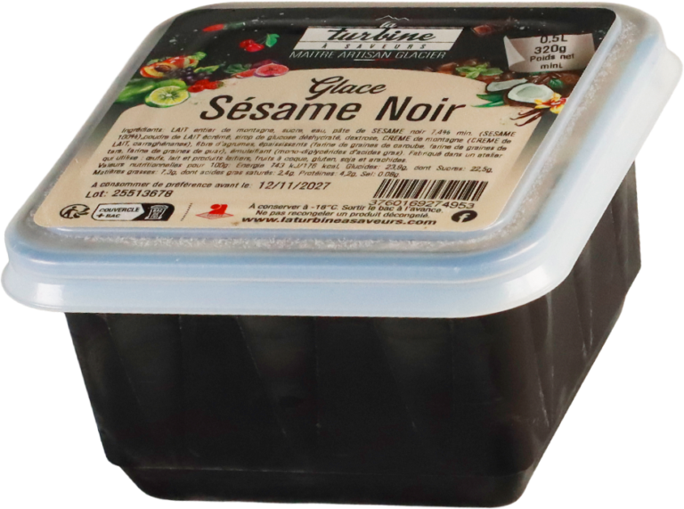 crème glacée Sésame Noir